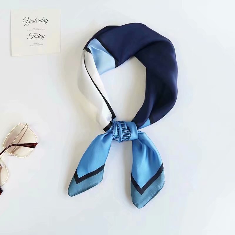 Khăn Choàng Lụa Nhân Tạo In Họa Tiết Thời Trang Kích Thước 70CM (27.55inch) WJ1026-135
