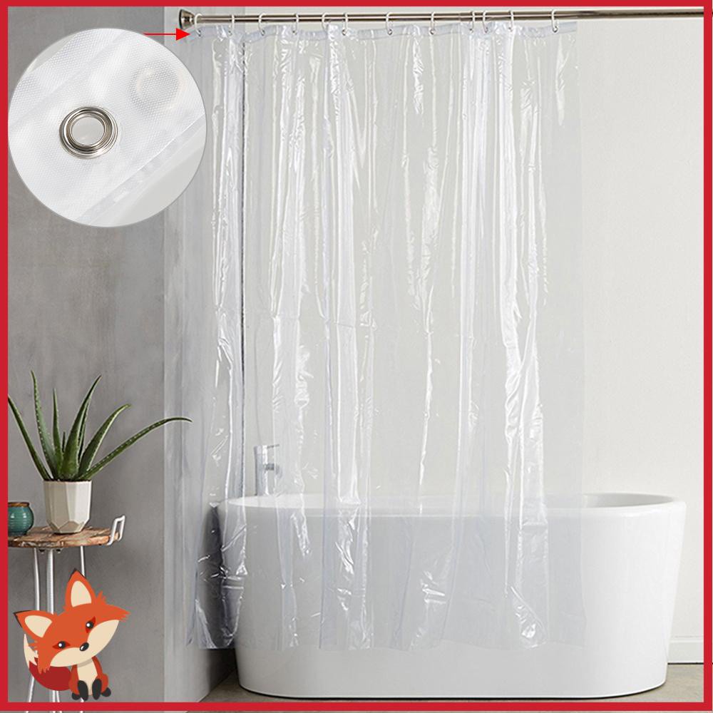 Rèm Cửa Bằng Nhựa PEVA Trong Suốt Chống Thấm Nước/ Nấm Mốc Tiện Dụng