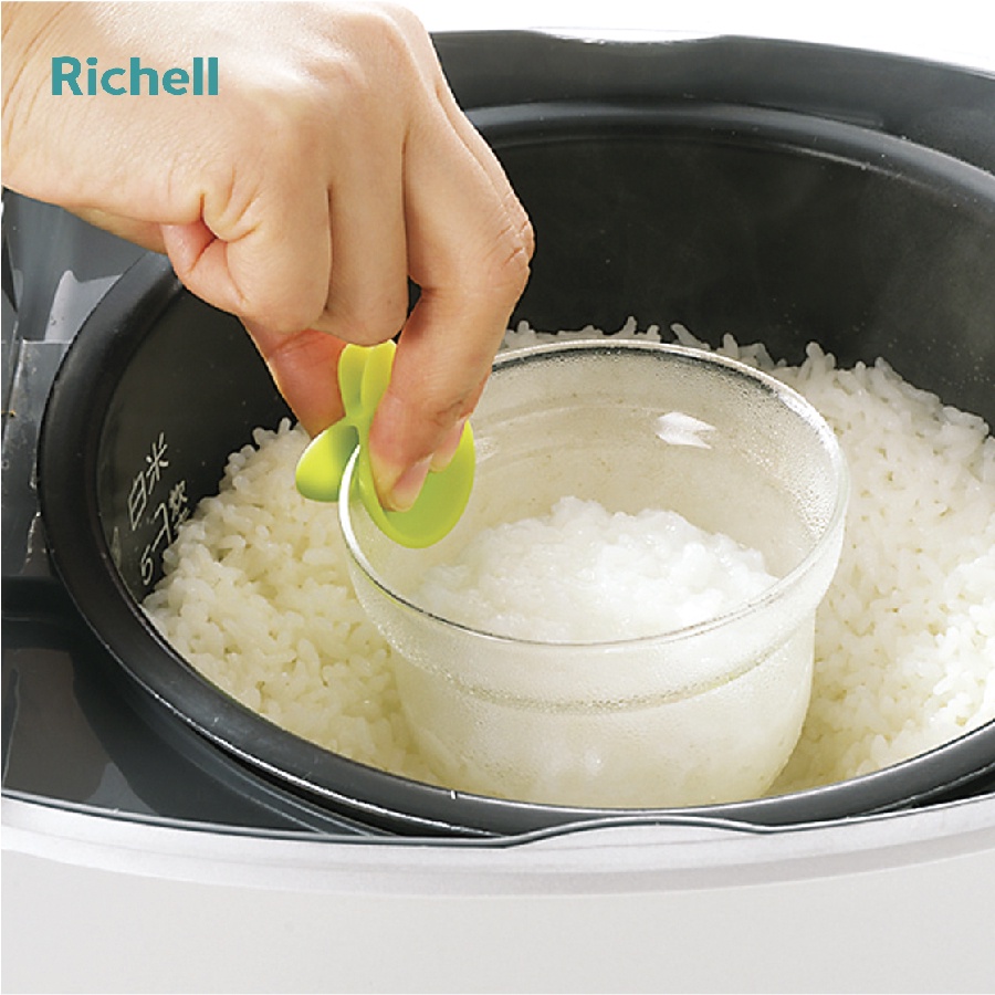 Bộ nấu cháo/cơm nát trong nồi cơm điện Richell cho bé chất liệu cao cấp chịu nhiệt