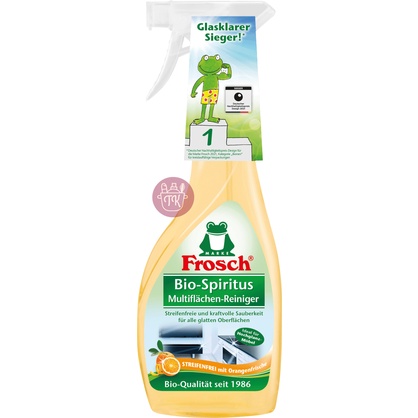 Bình xịt đa năng lau mặt kính bếp hữu cơ FROSCH 500ml - Nhập khẩu Đức