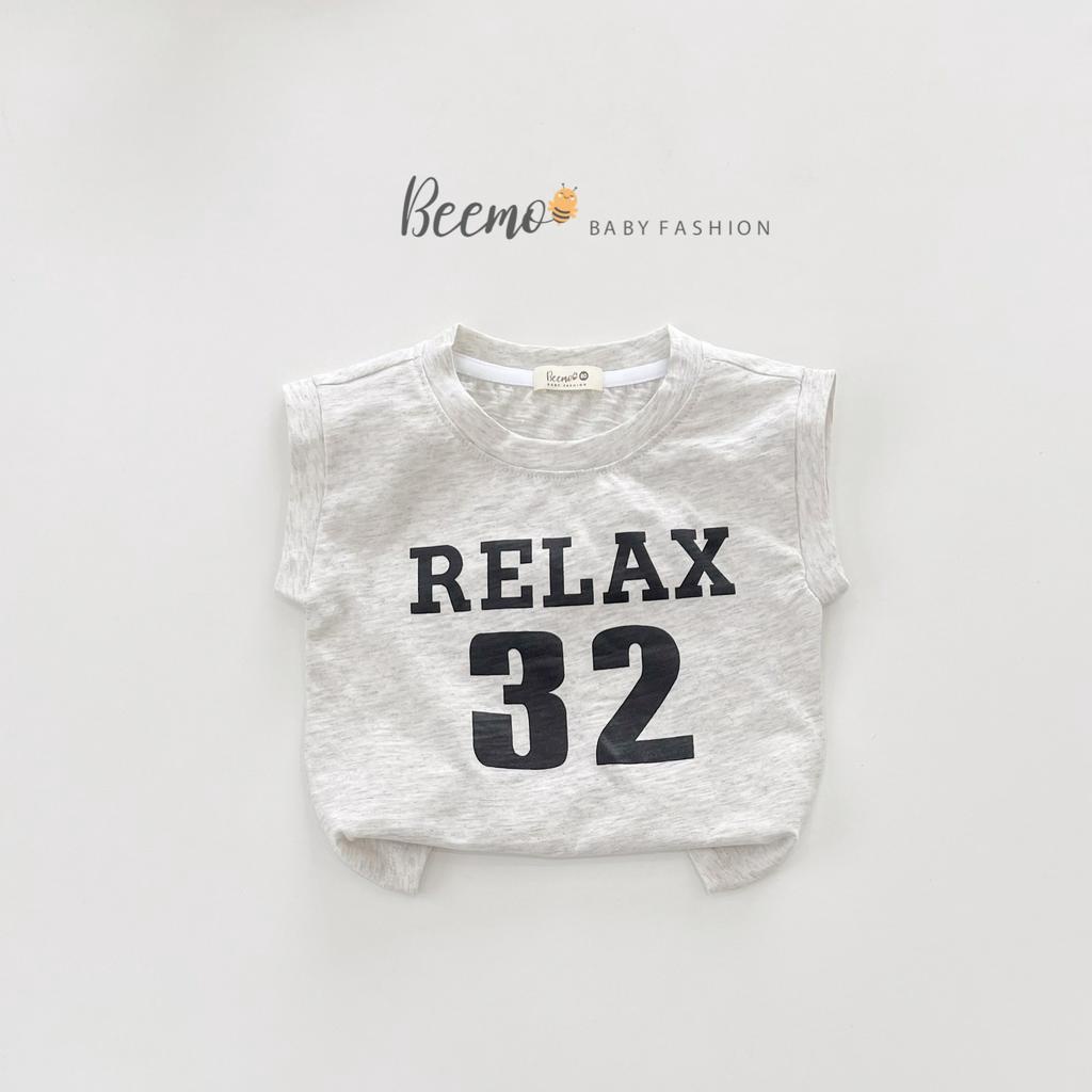Áo ba lỗ Relax cho bé Beemo,Chất liệu cotton co giãn mềm mại,thoáng mát,Phong cách khỏe khoắn, thời trang vô cùng B301