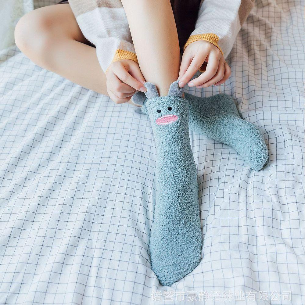 MAG Vớ Nhung San Hô Dày Mềm Mại Giữ Ấm Mùa Đông