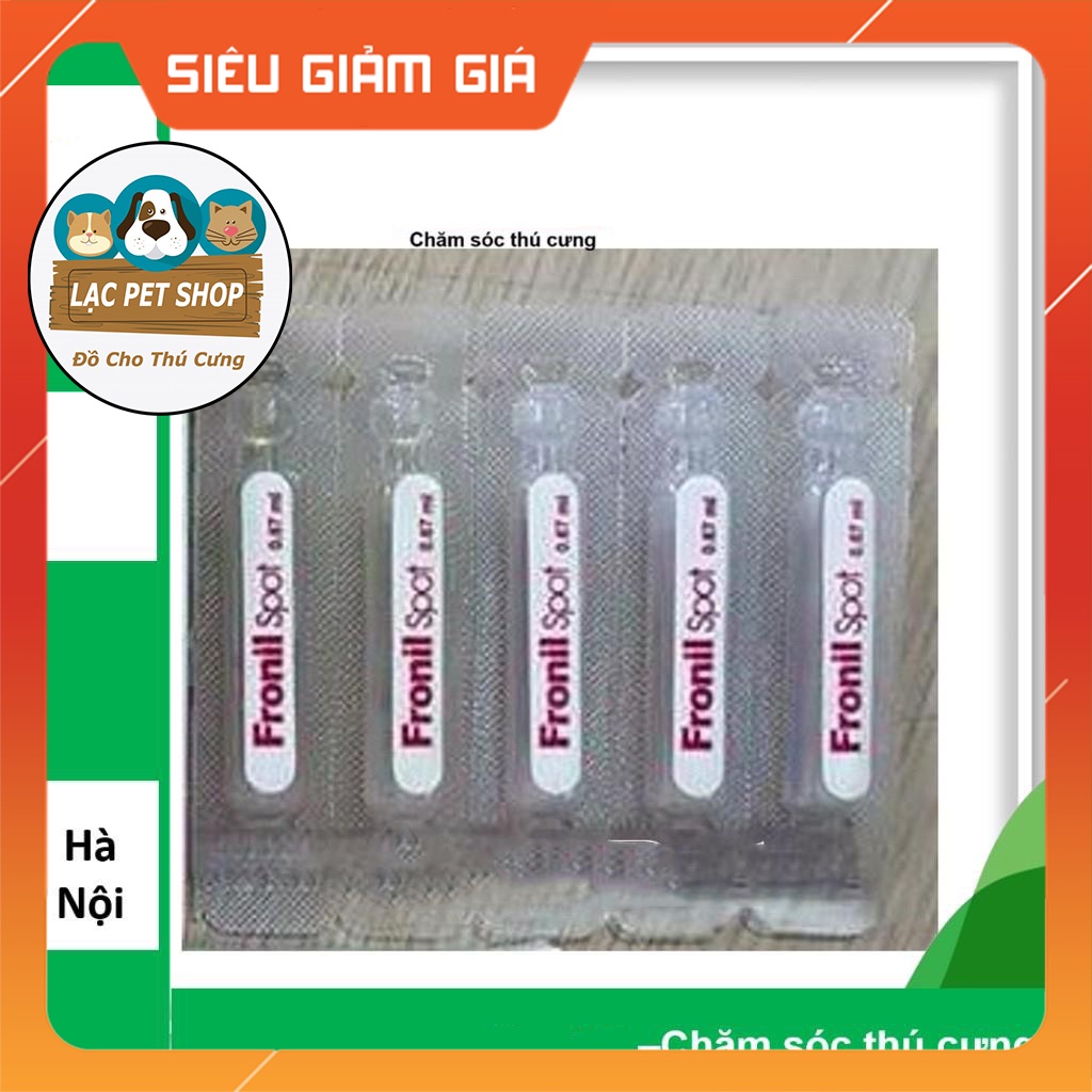 (1 ống) Nhỏ gáy ve rận FRONIL  (dùng cho mọi loại chó)