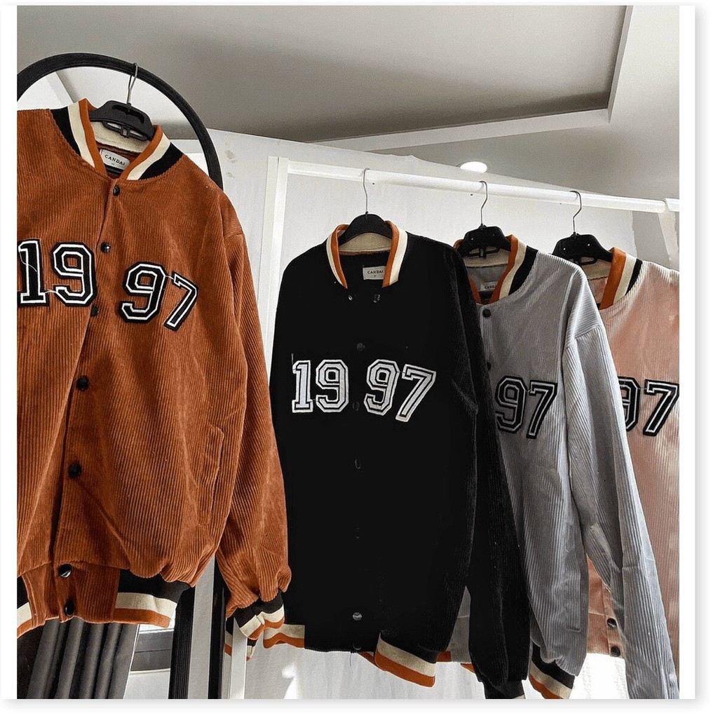 ÁO KHOÁC NHUNG NAM NỮ 1997 BOMBER UNISEX CHẤT LIỆU THOÁNG MÁT CHO MÙA HÈ KHÁNH AN FASHION
