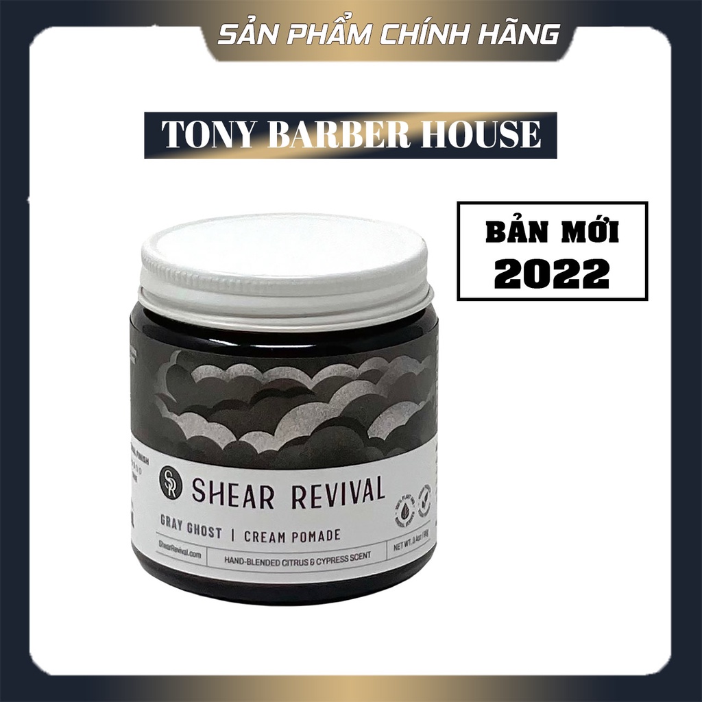 Pomade tạo kiểu tóc Shear Revival Gray Ghost Cream Pomade 100ml