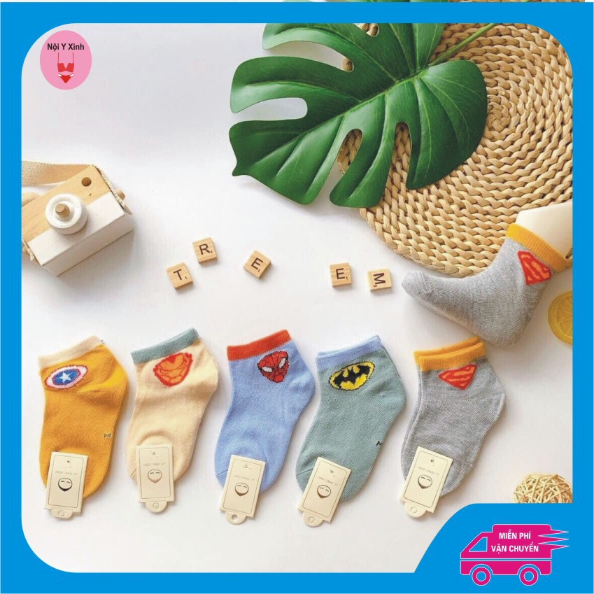 Set 10 Đôi Tất Siêu Nhân Cho Bé