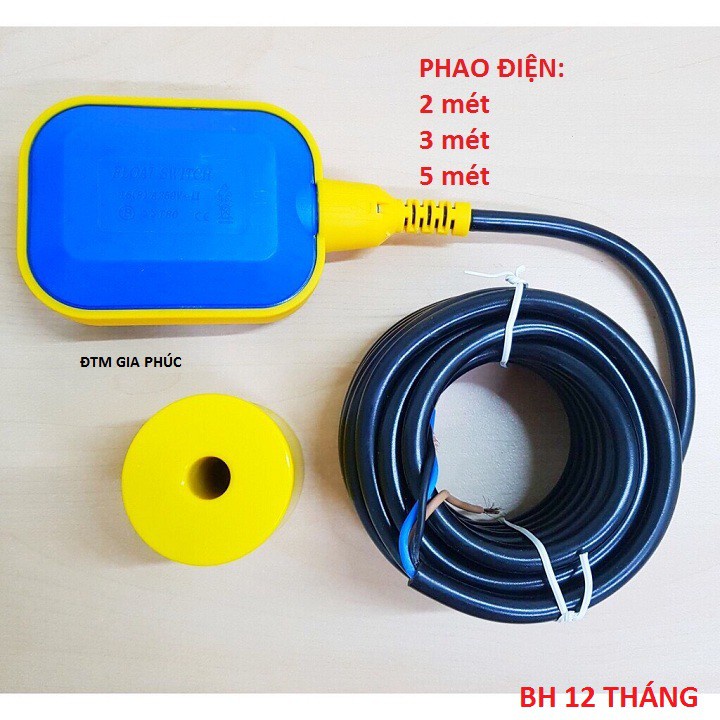 Công tắc Phao Điện bơm nước tự động, dùng bơm đầy hoặc bơm cạn