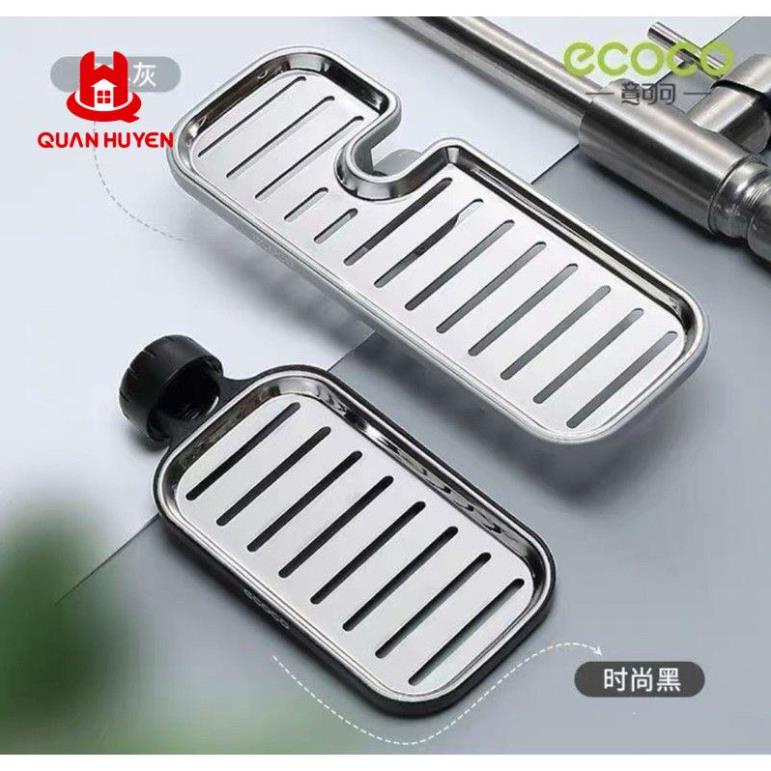 Khay để xà phòng, mớ rửa bát inox ECOCO cao cấp không hoen gỉ EL