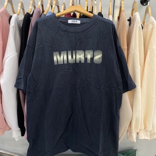 Áo thun chữ mờ MURTS-3158 dày