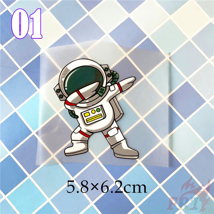NASA ◆ Miếng Dán Trang Trí Tường Hình Phi Hành Gia Và Cậu Bé Bút Chì Shin-chan ◆ 1 Sticker Dán Ủi Với Thiết Kế Đẹp Mắt