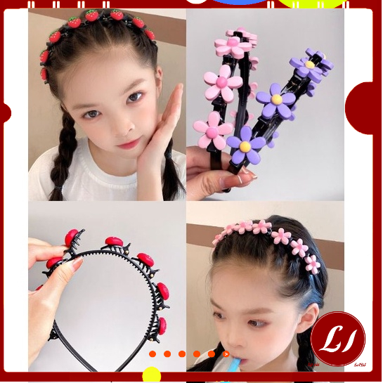 BỜM KẸP TÓC hoa quả NHIỀU NƠ phong cách hàn quốc dễ thương cho bé