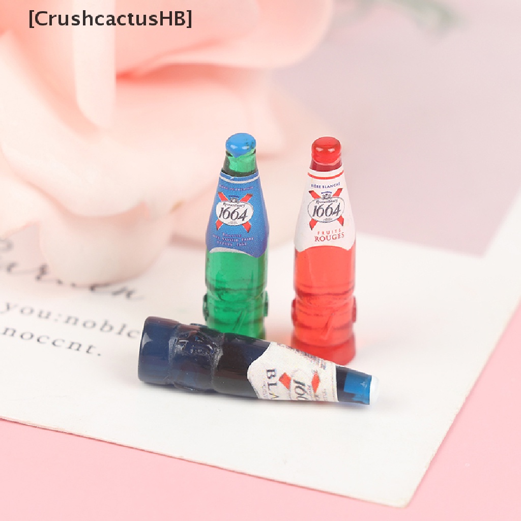 [CrushcactusHB] Set 10 Chai Rượu Mini Tỉ Lệ 1: 12 Trang Trí Nhà Búp Bê
