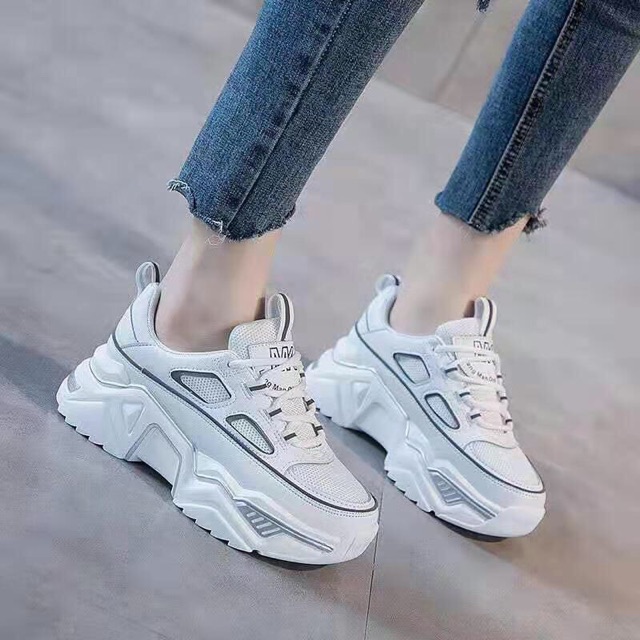 Giày thể thao THE STAR đế cao phản quang êm chân chất đẹp