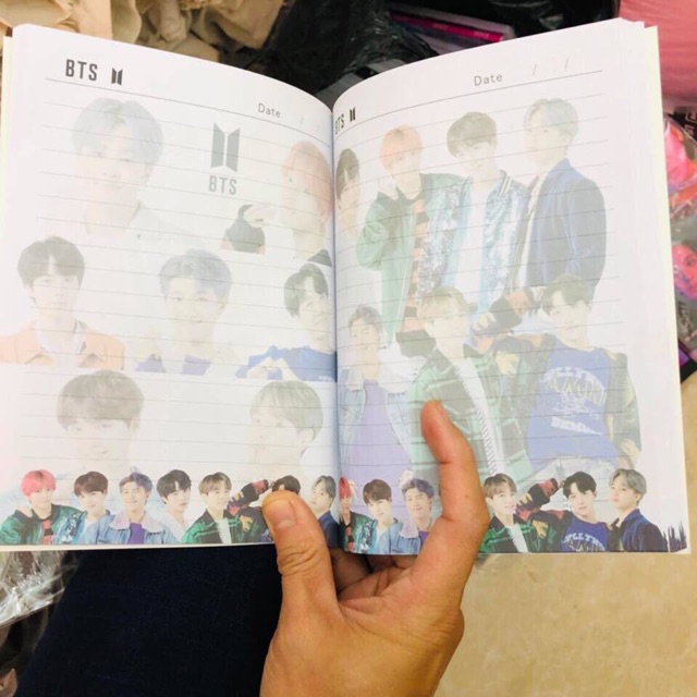 Sổ In Chìm Hình BTS