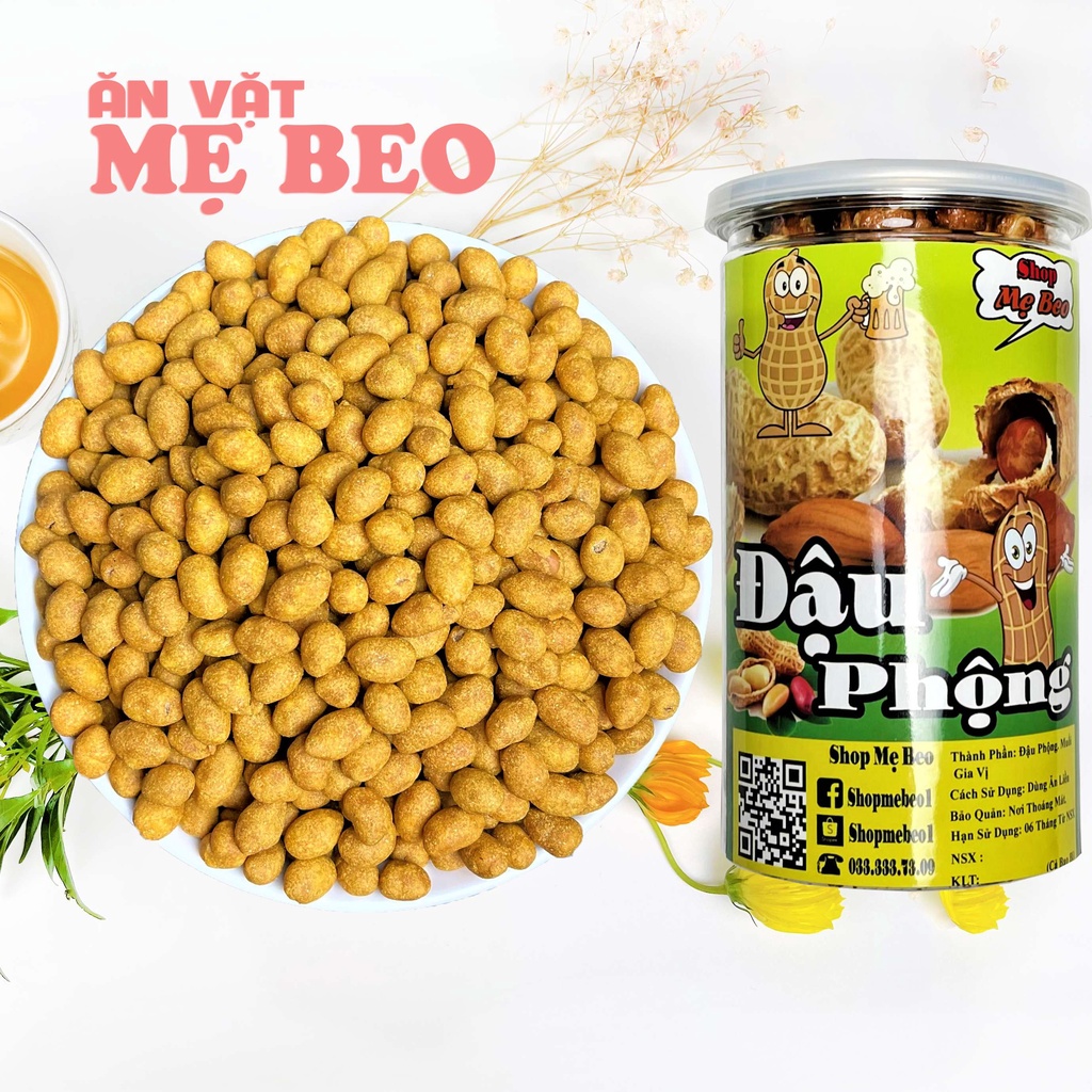 Đậu phông da cá nước dừa 500gr Mẹ Beo đồ ăn vặt cực ngon