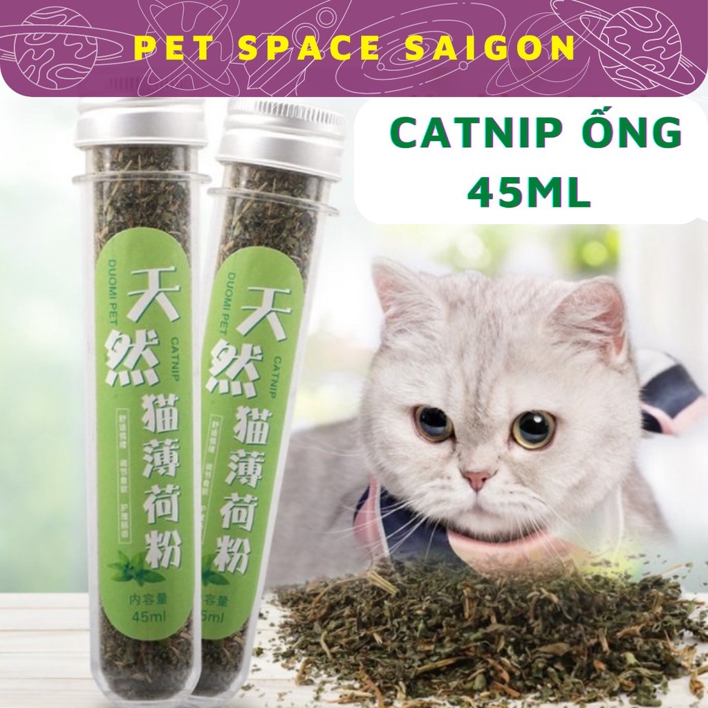 Cỏ Mèo CATNIP Ống 45ml Giúp Thư Giãn Giảm Stress Vui Vẻ Cho Mèo