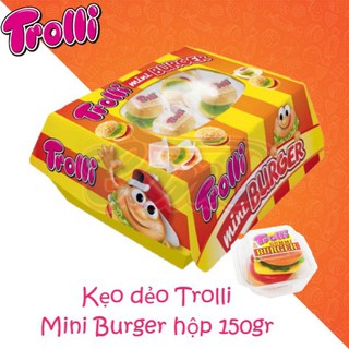 Kẹo dẻo Trolli Mini Burger hộp 150gr