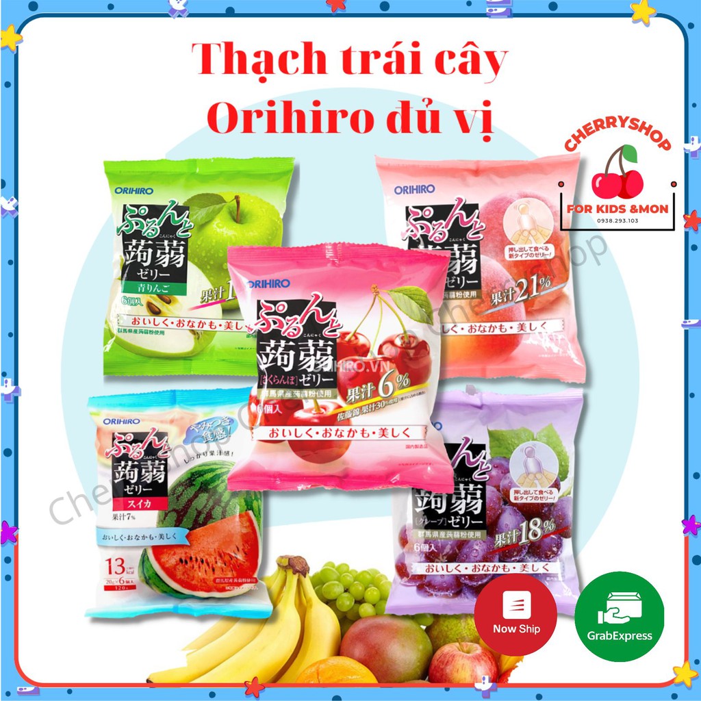 THẠCH TRÁI CÂY ORIHIRO - NHẬT BẢN