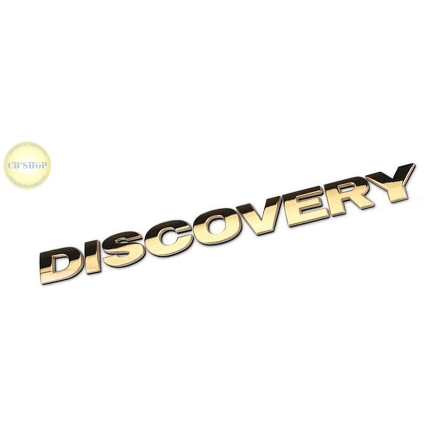 Chữ DISCOVERY 3D nổi trang trí ô tô Màu Vàng Gold ánh kim nổi bật,sang trọng