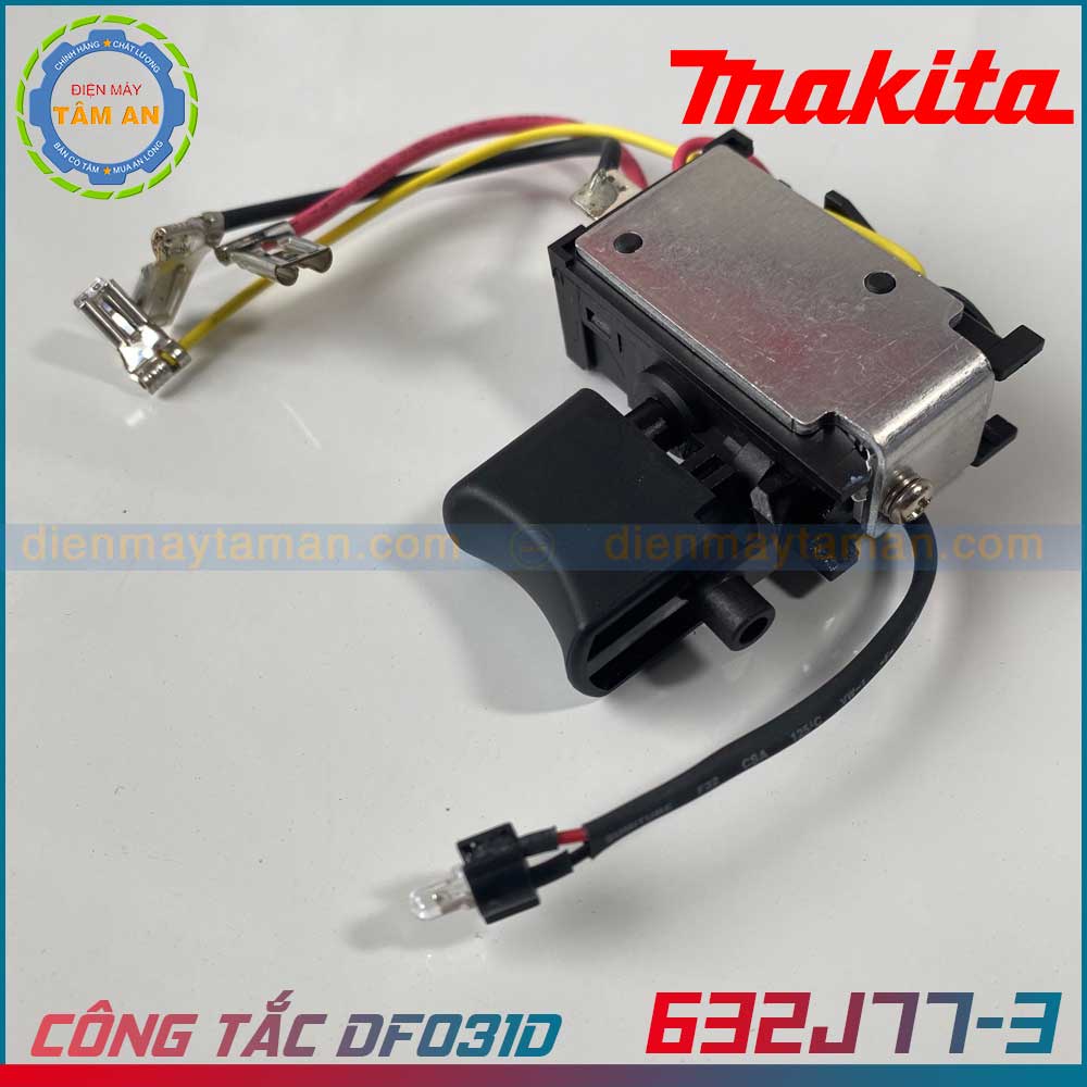 Công tắc máy khoan PIN Makita 632J77-3 DF031D/ DF033D, DF331D, DF333D, HP331D, HP333D, TD110D