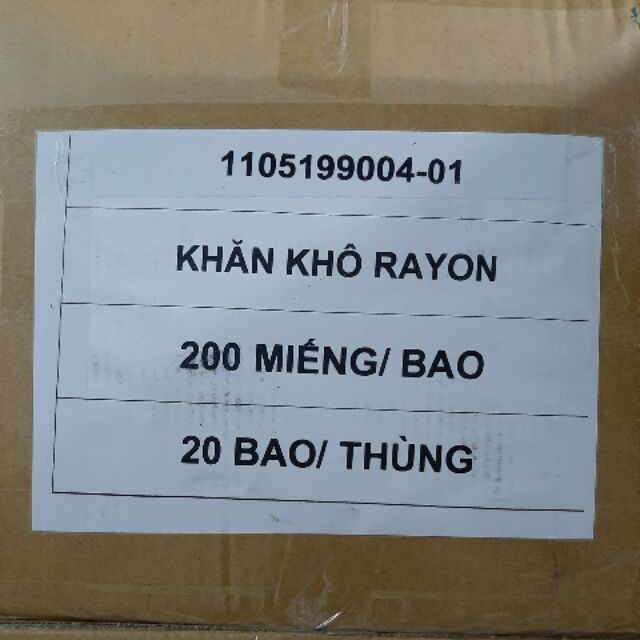 Combo 10 Khăn giấy khô Rayon 200 miếng dùng cho spa.