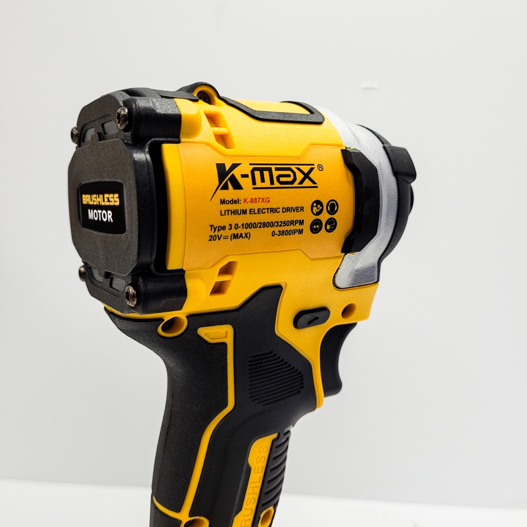 Máy chuyên vít K-MAX 20v K-03XG  chân pin MAKITA - Động cơ không chổi than - 3 đèn led trợ sáng - Hàng chính hãng