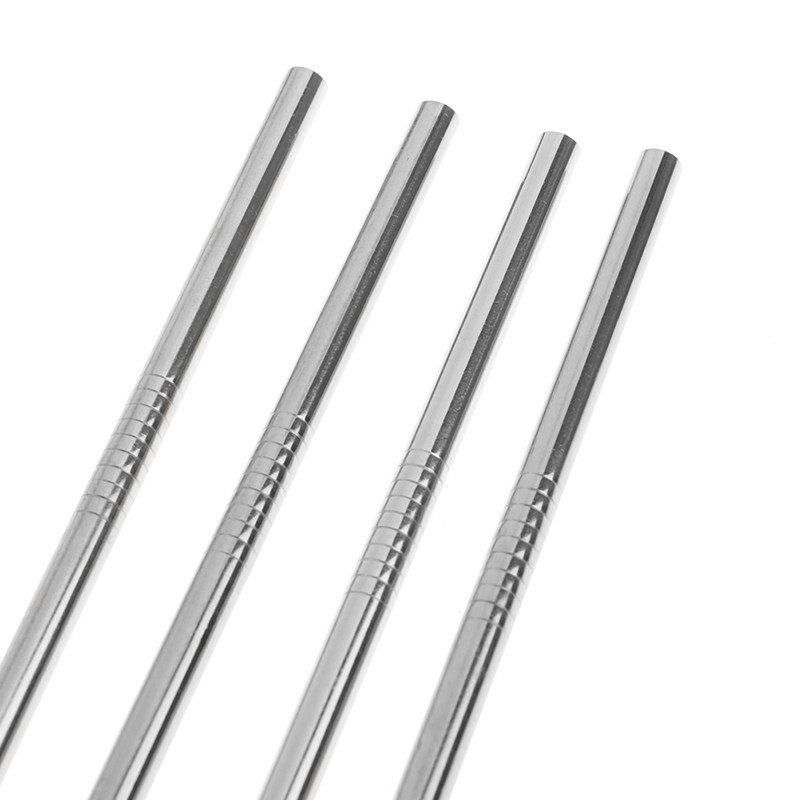 Bộ 4 Ống Hút Bằng Thép Không Gỉ Kèm 1 Cọ Vệ Sinh