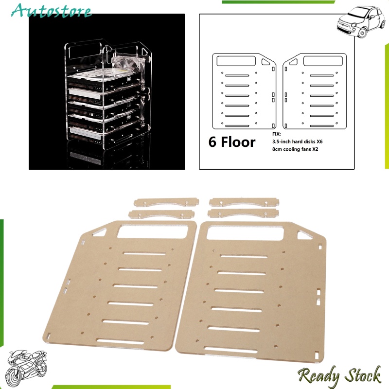 Khay Đựng Ổ Cứng Ngoài 3.5inch Bằng Acrylic Diy Cho Hdd Ssd