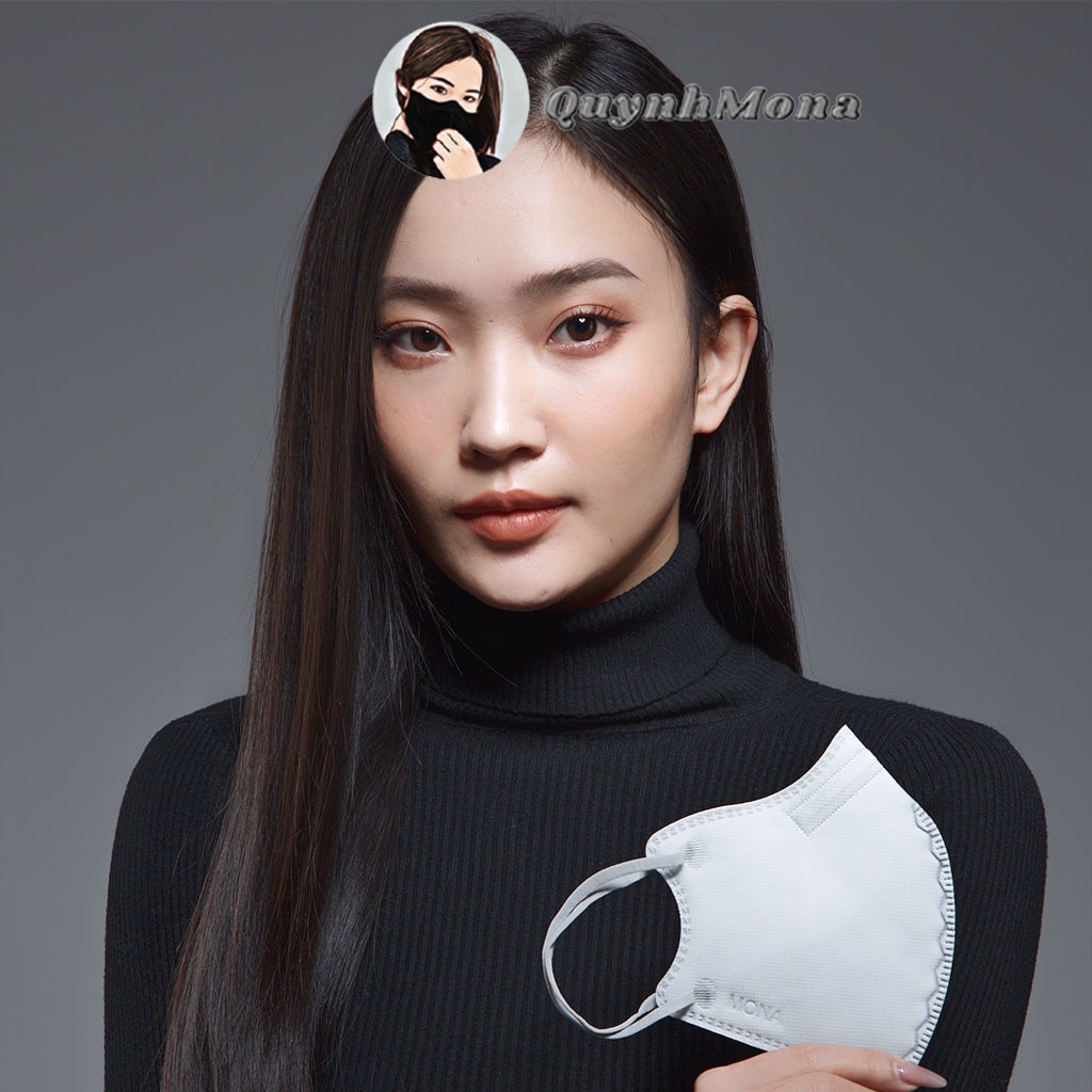 Khẩu Trang N95 MONA MASK Quynhmona 5 Lớp Kháng Khuẩn Chống Bụi Mịn 95% Chống Đau Tai Việt Nam