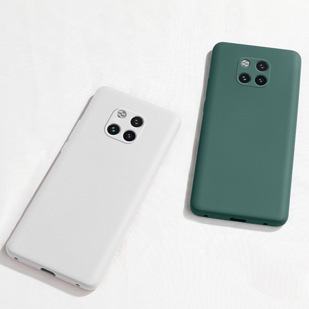 Ốp điện thoại màu trơn chống sốc bảo vệ cho Huawei Mate 20 30 40 Pro Mate 20X