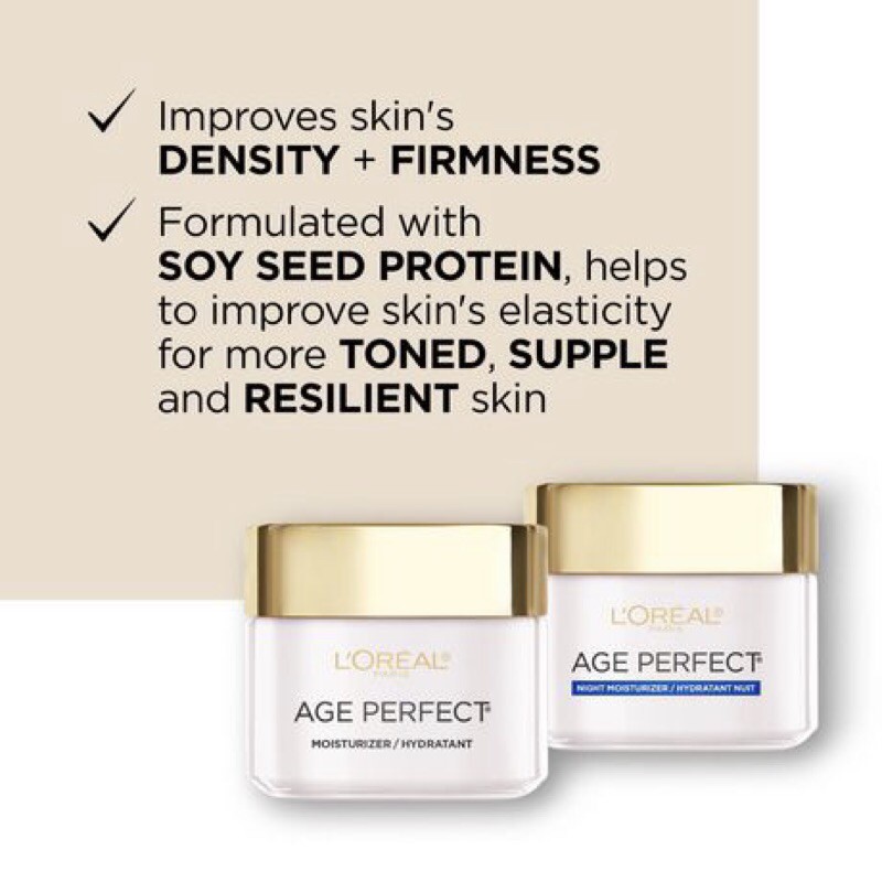 [HàngMỹ]Kem dưỡng da ngày đêm L'Oreal Paris Age Perfect Anti Sagging + Even Tone Moisturizer 70g