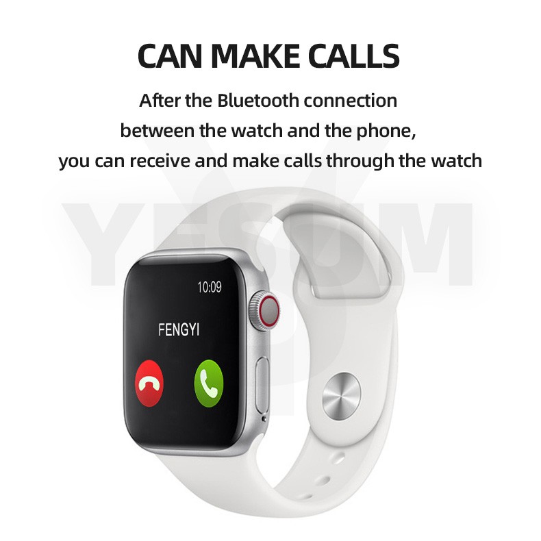 T500 Đồng hồ thông minh Cuộc gọi Bluetooth Màn hình cảm ứng Âm nhạc Bộ theo dõi thể dục Vòng đeo tay Đồng hồ Passometer Nhịp tim iWatch Apple Watch 5