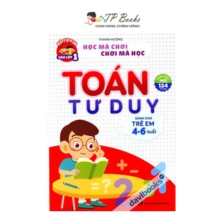 Sách - Toán Tư Duy Dành Cho Trẻ Em Từ 4 - 6 Tuổi Kèm Bộ Thẻ Học Toán Cho Bé