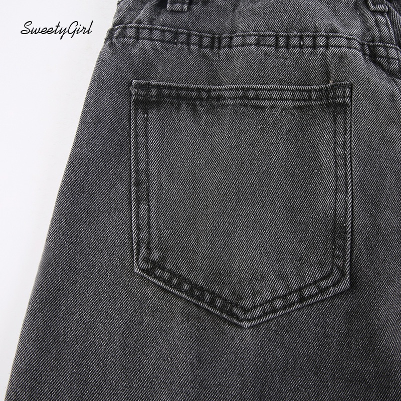 Quần Jeans Dài Lưng Cao Dáng Ôm Thiết Kế Dây Rút Thời Trang Cho Nữ