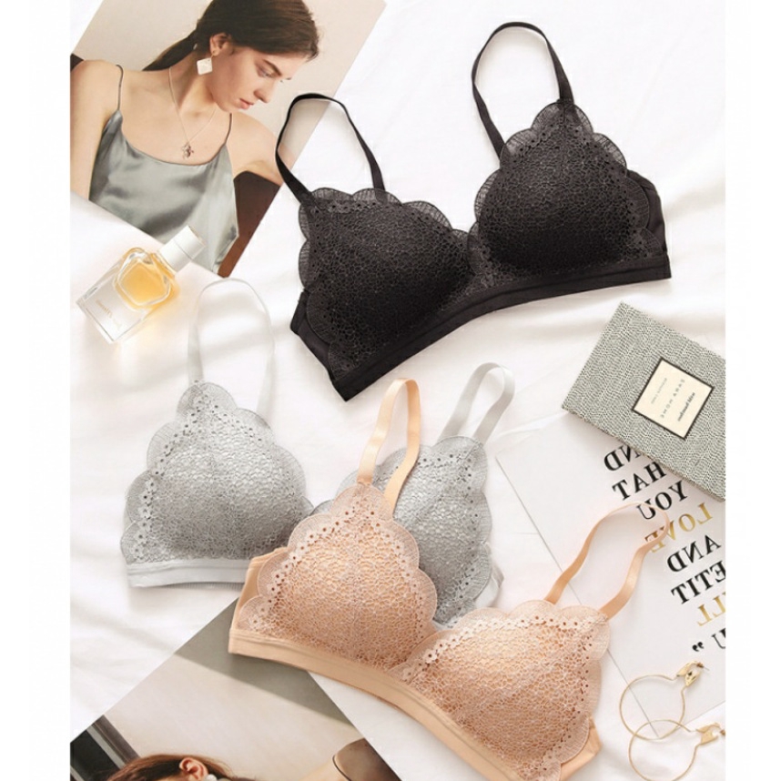Gather sexy thin underwear lace French bra set | BigBuy360 - bigbuy360.vn