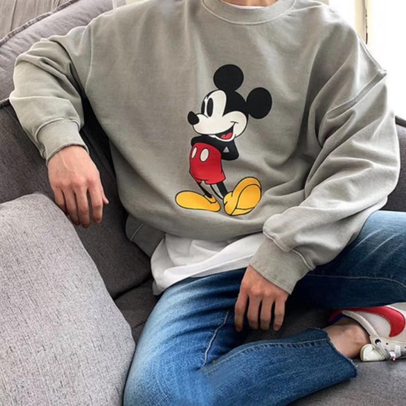 Áo Nỉ Hoodie Dài Tay In Hình Chuột Mickey Ngộ Nghĩnh Đáng Yêu Hợp Thời Trang | BigBuy360 - bigbuy360.vn