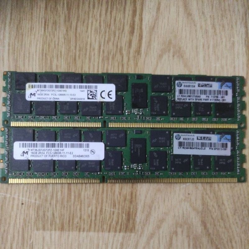 Ram sever máy chủ 16GB 32Gb ECC RG D3 D4 buss 1066 1333 1600 1866 2133 máy x79 x99 dual - bảo hành 12T, giá thợ