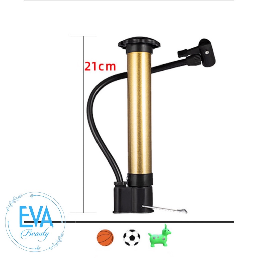 Bơm Tay Mini Cho Xe Đạp Xe Máy Loại Ống Thép Tỉnh Điện/Ống Bơm Mini Bơm Banh Bơm Bóng Tiện Lợi M863