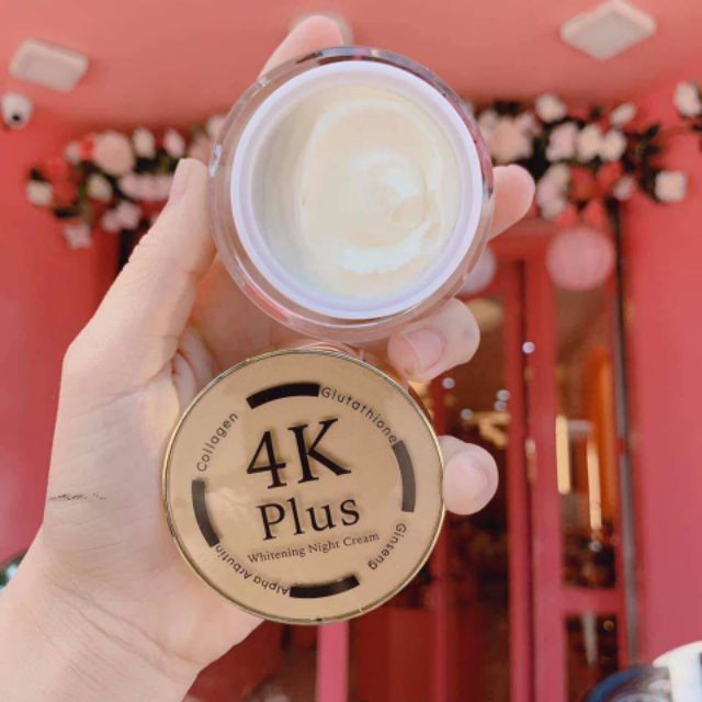 Combo kem 4k plus+ vi tảo Thái tặng kèm xà phòng thái