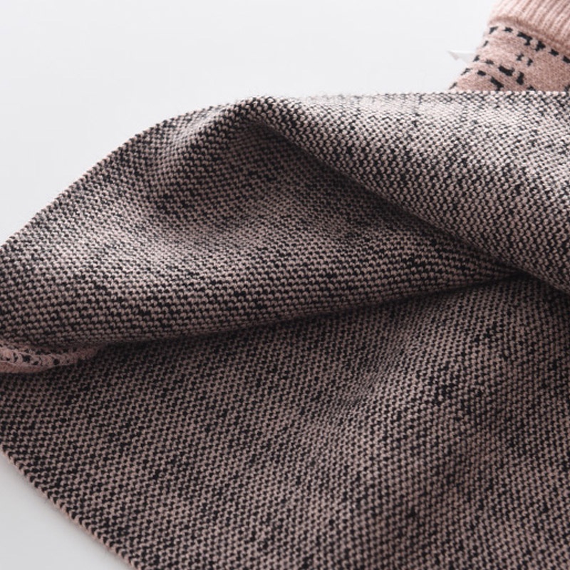 Bộ đồ BEAR LEADER gồm áo sweater dệt kim diềm xếp nếp và chân váy màu trơn dễ thương thời trang 2022 dành cho trẻ em