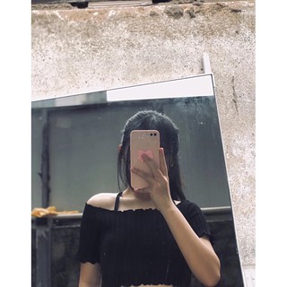 ÁO THUN GÂN MẶC 2 KIỂU(sẵn trắng)