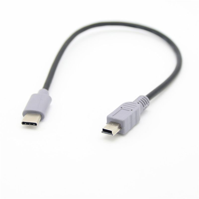 Dây Cáp OTG Chuyển Đổi USB Type C 3 1 Male Sang Mini USB 5 Pin B Male 1M Cho Điện Thoại Di Động