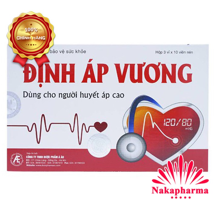 ✅ [KÈM QUÀ] Định Áp Vương – Giúp ổn định huyết áp, ngừa tăng huyết áp, giảm lipid máu. ngừa xơ vữa động mạch
