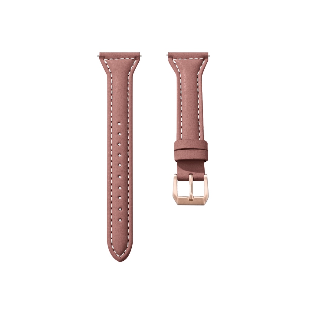 Dây Đeo Bằng Da Thật Mỏng 20mm 22mm Cho Đồng Hồ Thông Minh Samsung Galaxy 42mm 46mm / Watch3 / Watch4 / Watch5 Pro / Active 2
