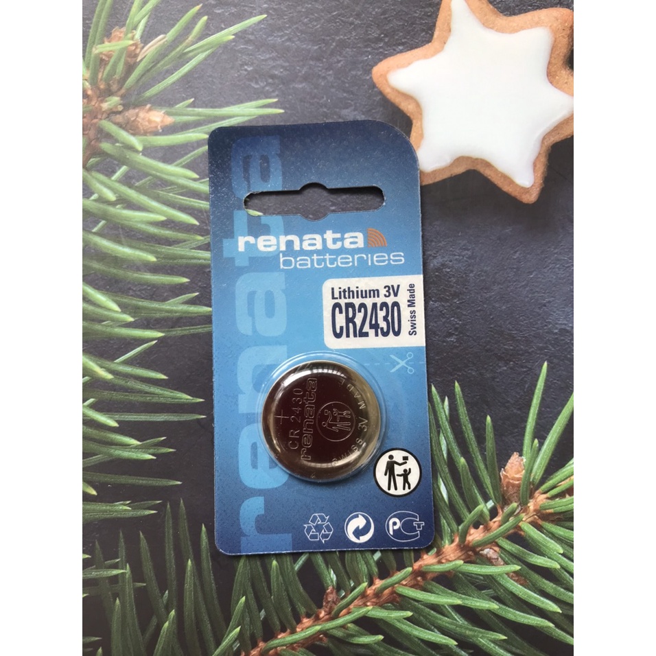 Pin 2430 CR2430 Renata 3V Lithium batteries vỉ 1 viên ( Pin CMOS... ).