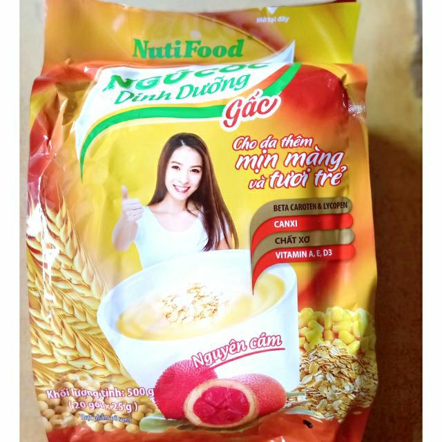 Ngũ cốc nutifood dinh dưỡng gấc 500g