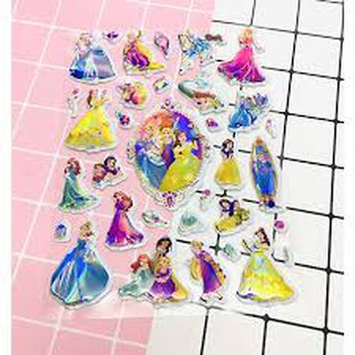 Set 10 bộ Sticker dán nổi 3D [nhiều mẫu]