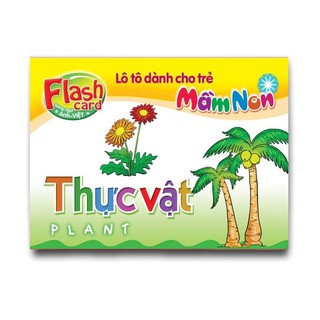 Flash Card song ngữ Anh Việt – Lô tô cho trẻ mầm non - chủ đề: Thực vật