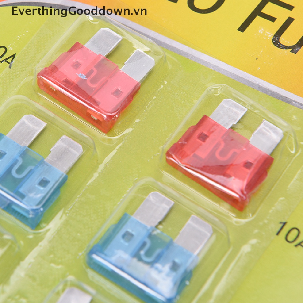 Everthinggood Bộ Cầu Chì Hợp Kim Kẽm 10-30A Bền An Toàn Cho Xe Hơi