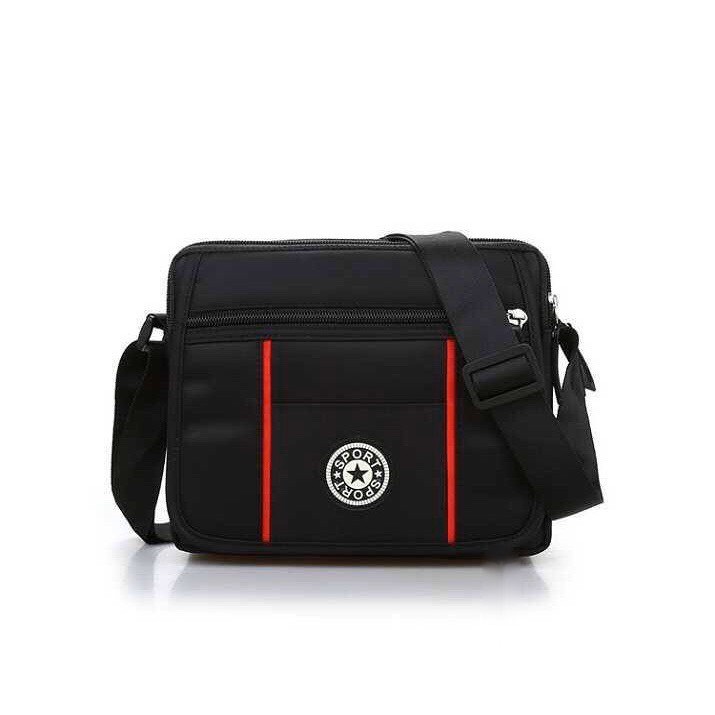 Túi chéo nam 😍FREESHIP😍 giảm 30k nhập mã [TUIVINAM]túi đeo nam sport sọc đỏ